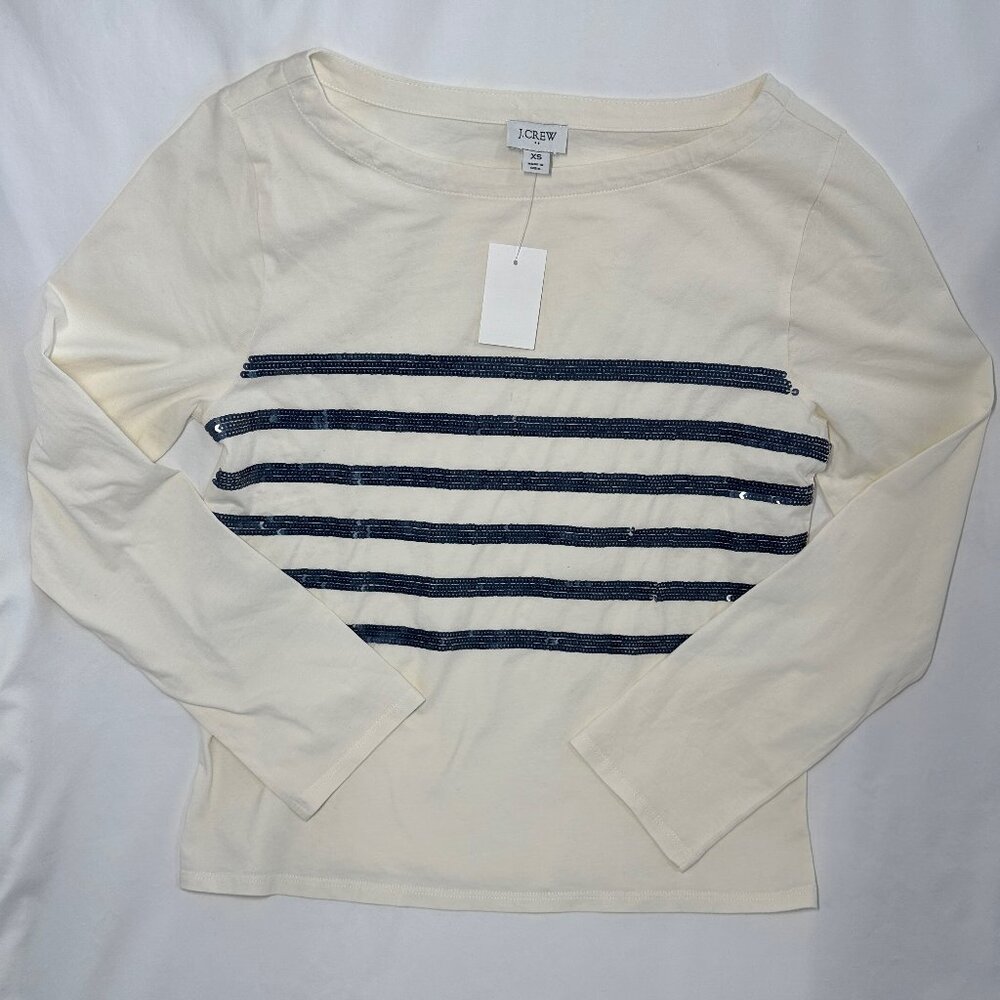 J. Crew Sequins long sleeve shirt
